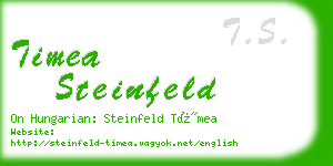 timea steinfeld business card